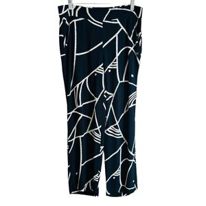 💙🤍NÜMPH 36 100% Viscose Blue White pants with 4 pockets🤍💙